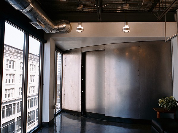 Curved Metal Office Walls & Doors